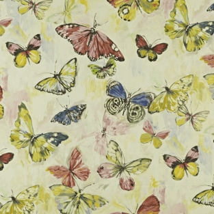 Prestigious Butterfly Cloud Hibiscus Fabric